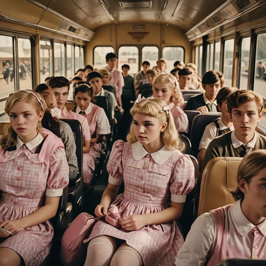 Ethereal Teenage Boy in Cinematic Dress