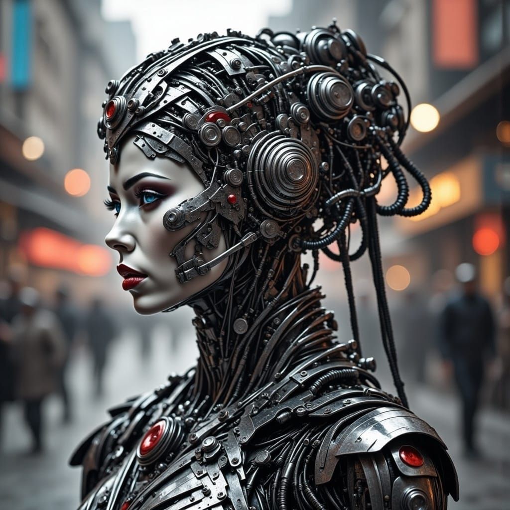 Abstract Marble Swirl Design in Flux