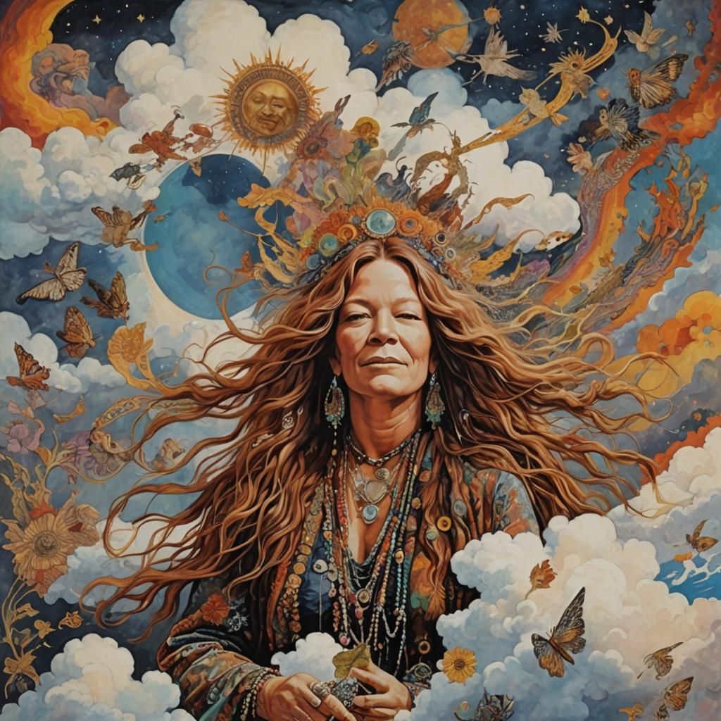 Janis Joplin in Heaven: Hypermaximalist Digital Art