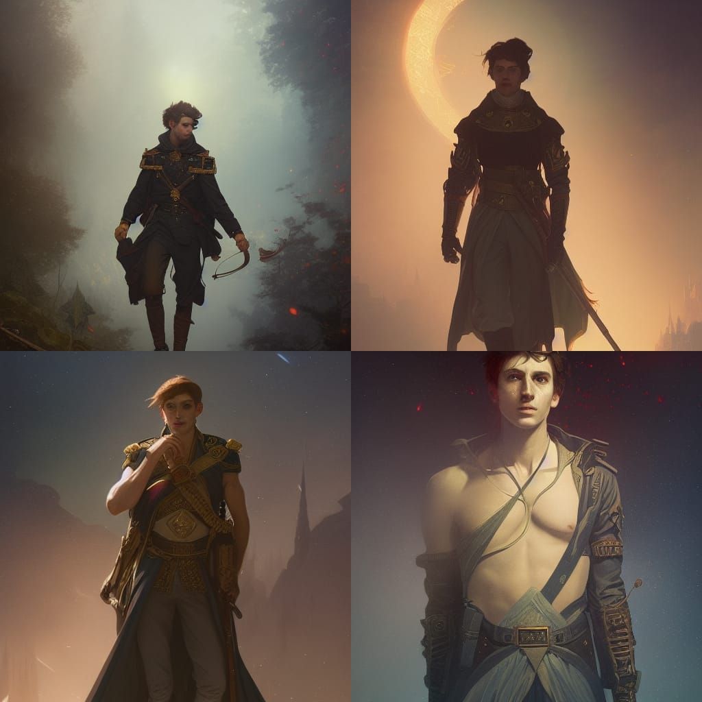 Victorian Royal Mage in Cosmic Astral Illustration