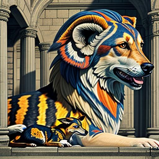 Diverse Animals: Dogs, Cats, Foxes, Lions, Tigers, Wolves