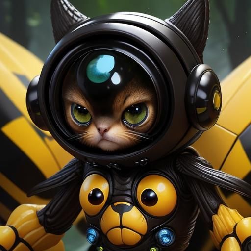 Alien with Blue Eyes Digital Art