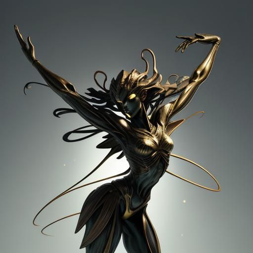Bronze Sculpture of a Dancer in Motion