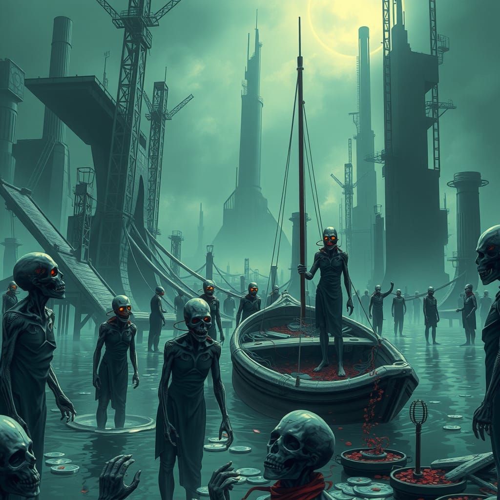 Dystopian Sci-Fi Art Style