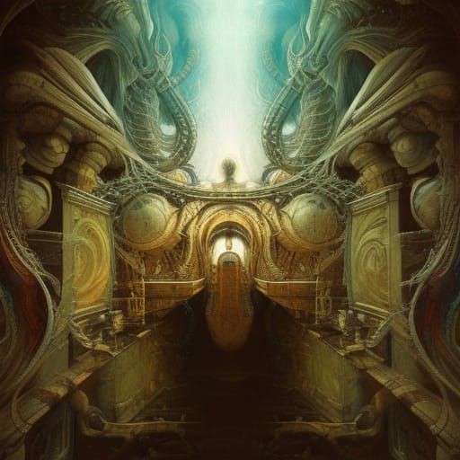 Epic Portals of Perception: Detailed Colorful Art