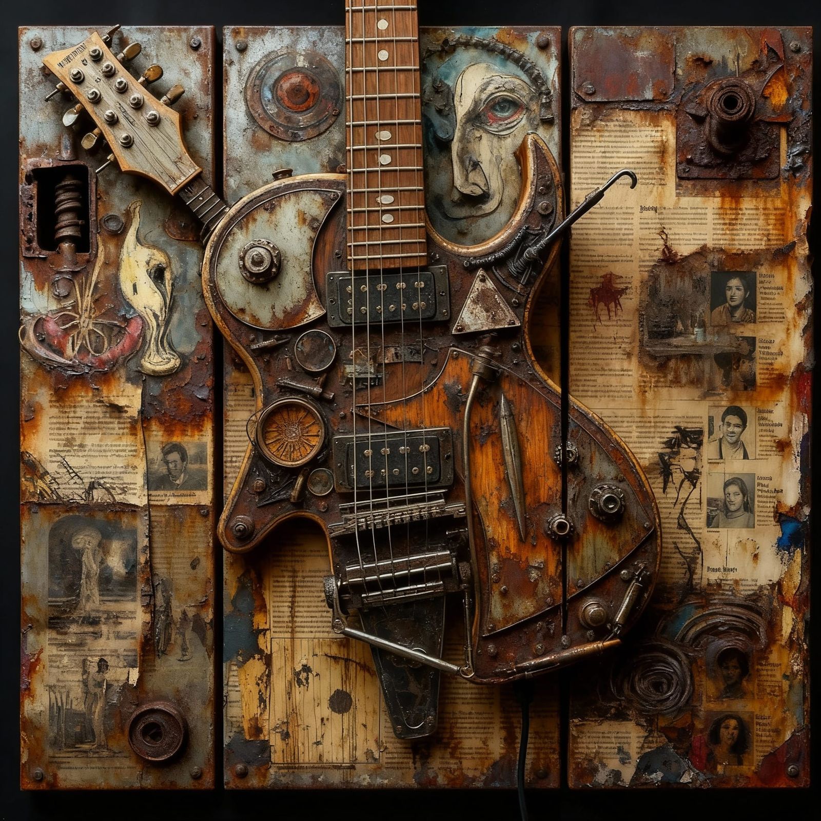 Abstract Cellar Panels in Surreal, Detailed Style