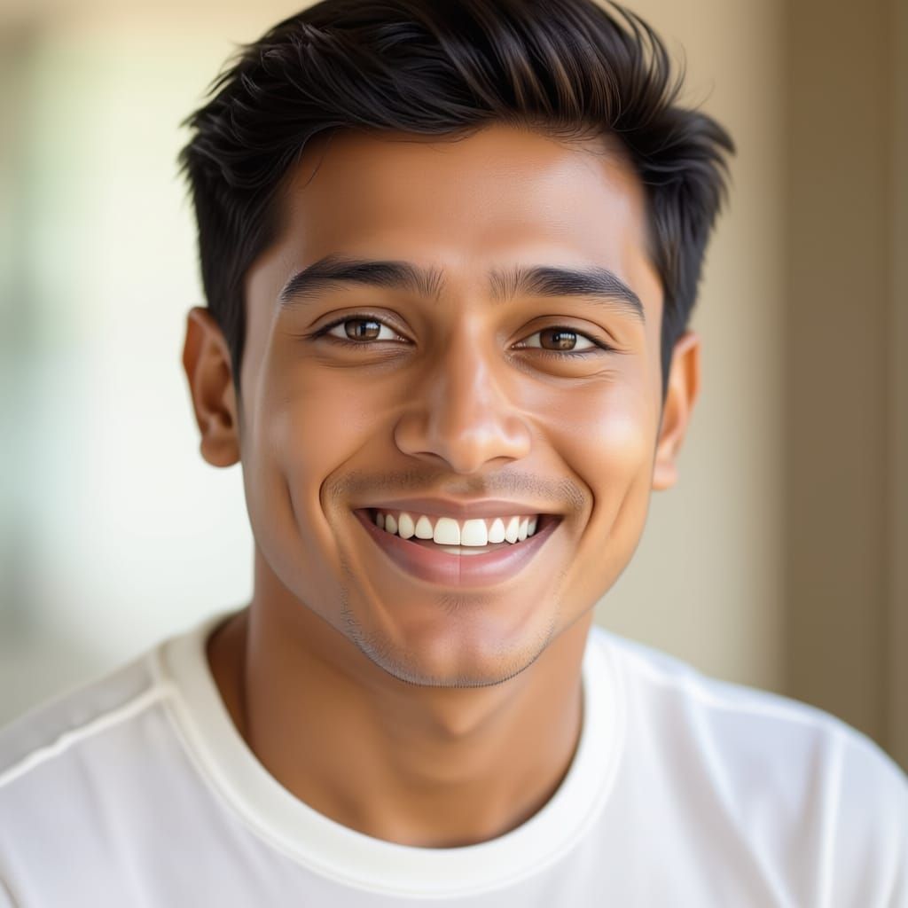 Handsome Young South Indian Man With A Great Smile