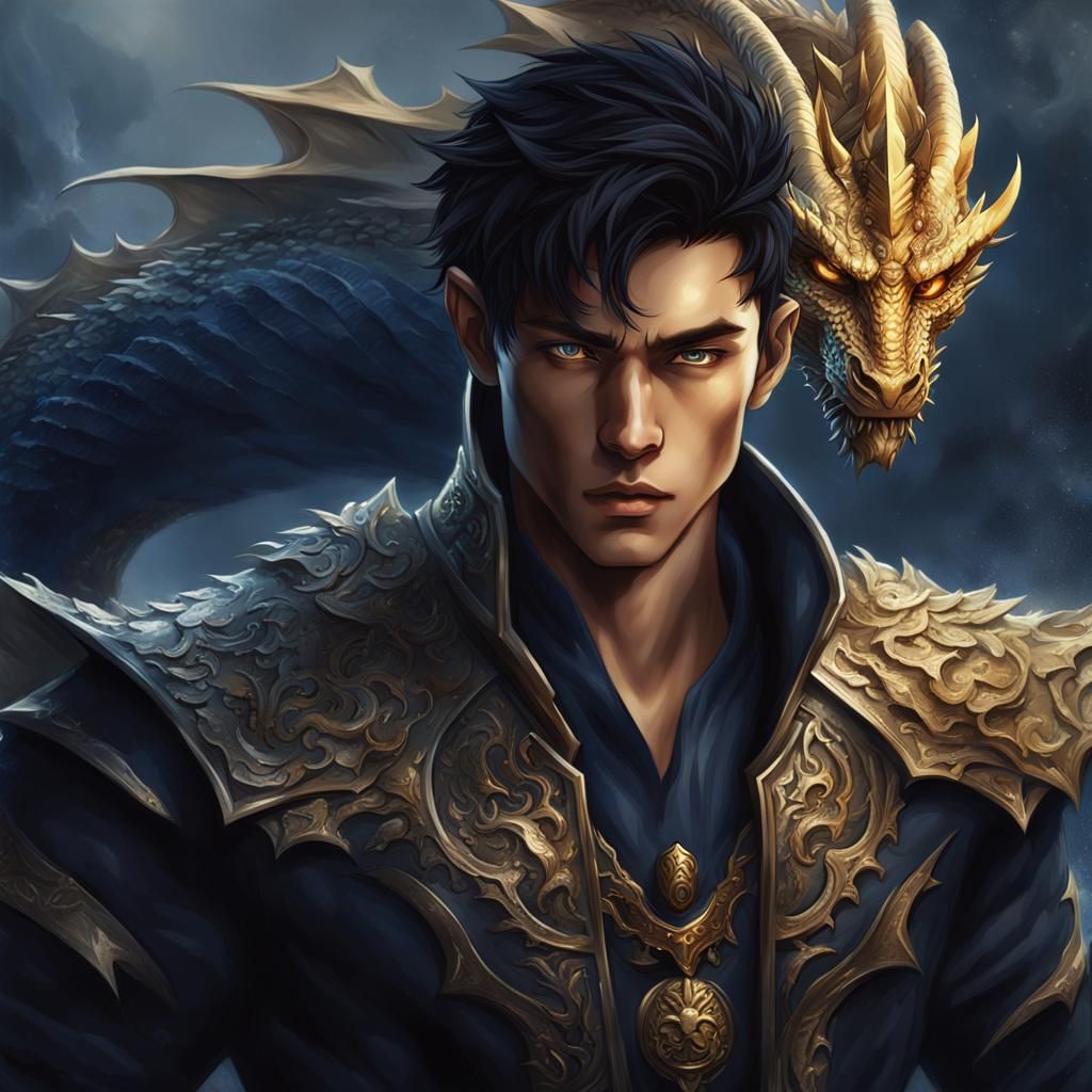 Boy and Dragon Fantasy Concept Art
