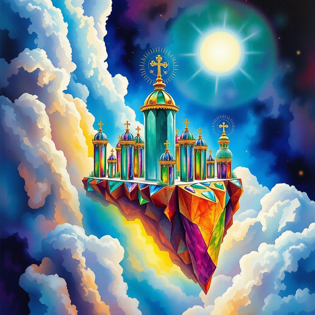 The New Jerusalem, coming down out of heaven from God.  Made...