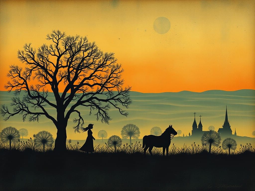 Epic Silhouette Artwork Inspired by Ukrainian Heritage