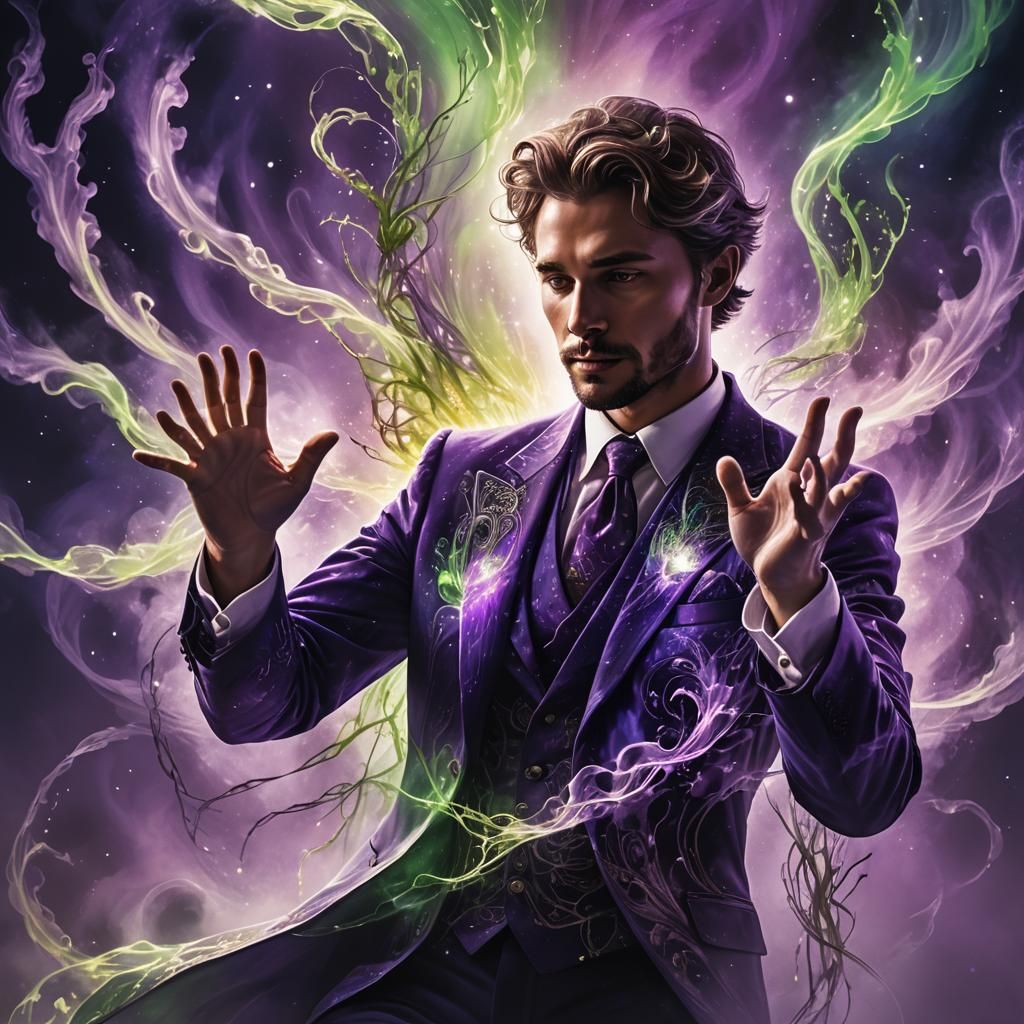 Majestic Being Radiating Ultra Violet Rays