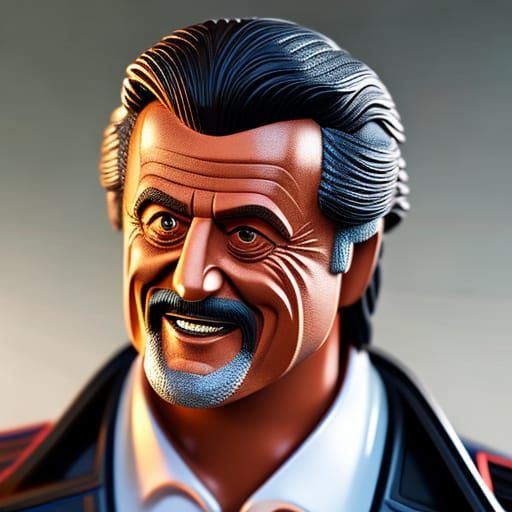 Silvester Stallone as LEGO Figure in 8K