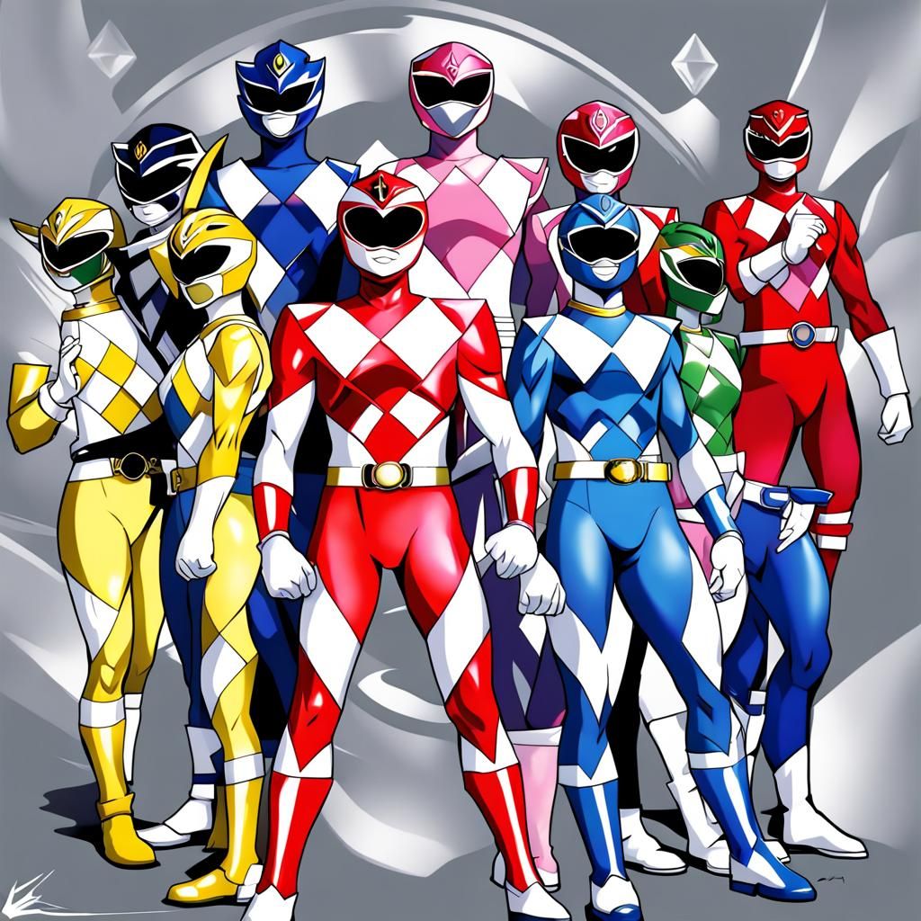 Power Ranger in Anime Style