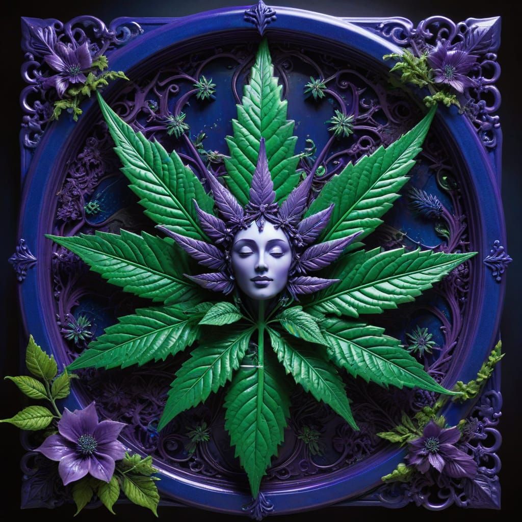 Surreal Gothic Figure Emerges in Epic Flowering Scene