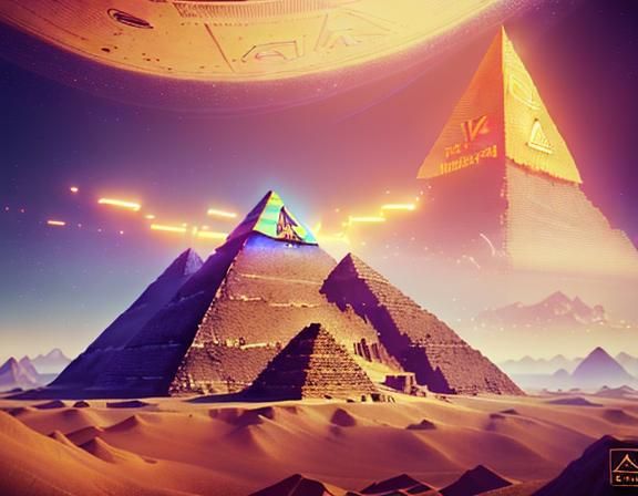 Epic Radio Towers in Surreal Synthwave Style