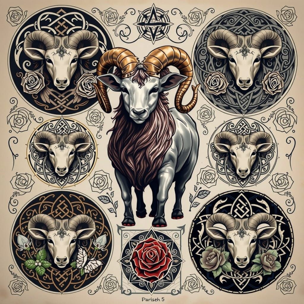 Tattoo Art: Aries, Roses, Celtic, Animals