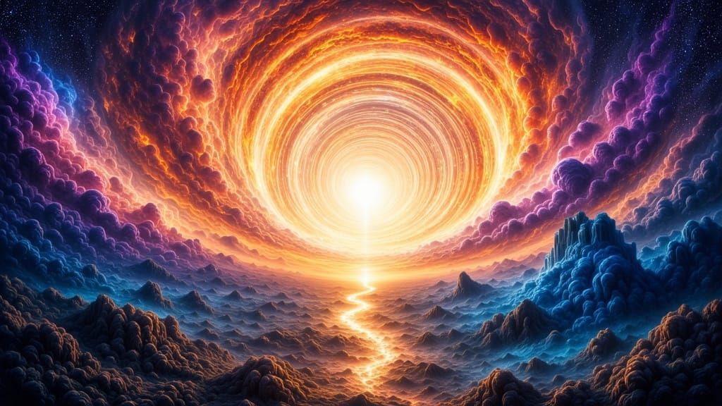 Cosmic Explosion Unfolds into a Radiant Portal of Love and L...