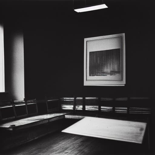 Mysterious Oil Painting Studio in Dark Academic Style