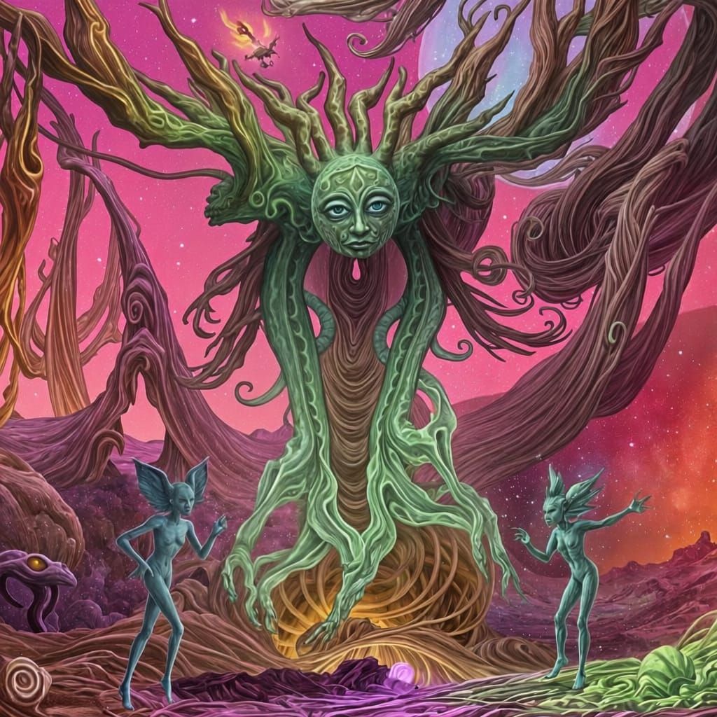 Alien Beings Explored In Otherworldly Art