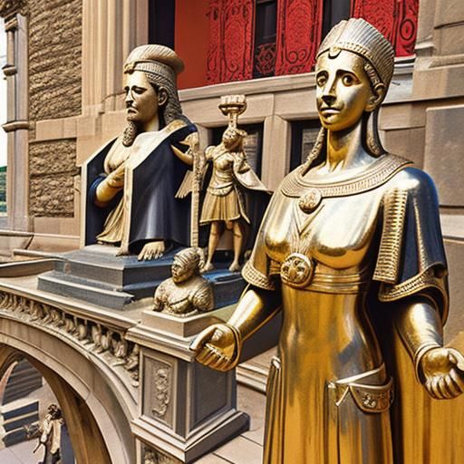 Greek Sphinx Statue in Belvedere Palace Garden