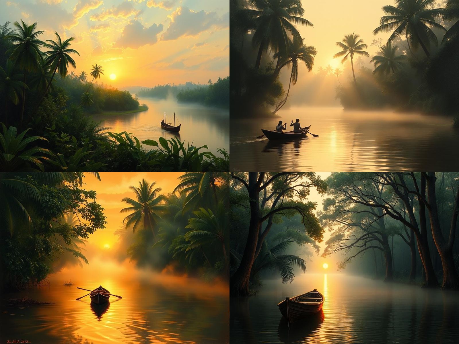 Amazon Rainforest Landscape in Dutch Golden Age Style