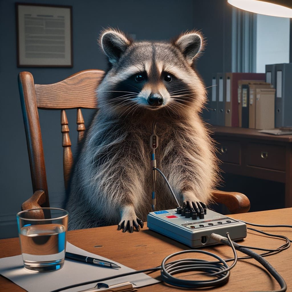 Raccoon Undergoes Lie Detector Test