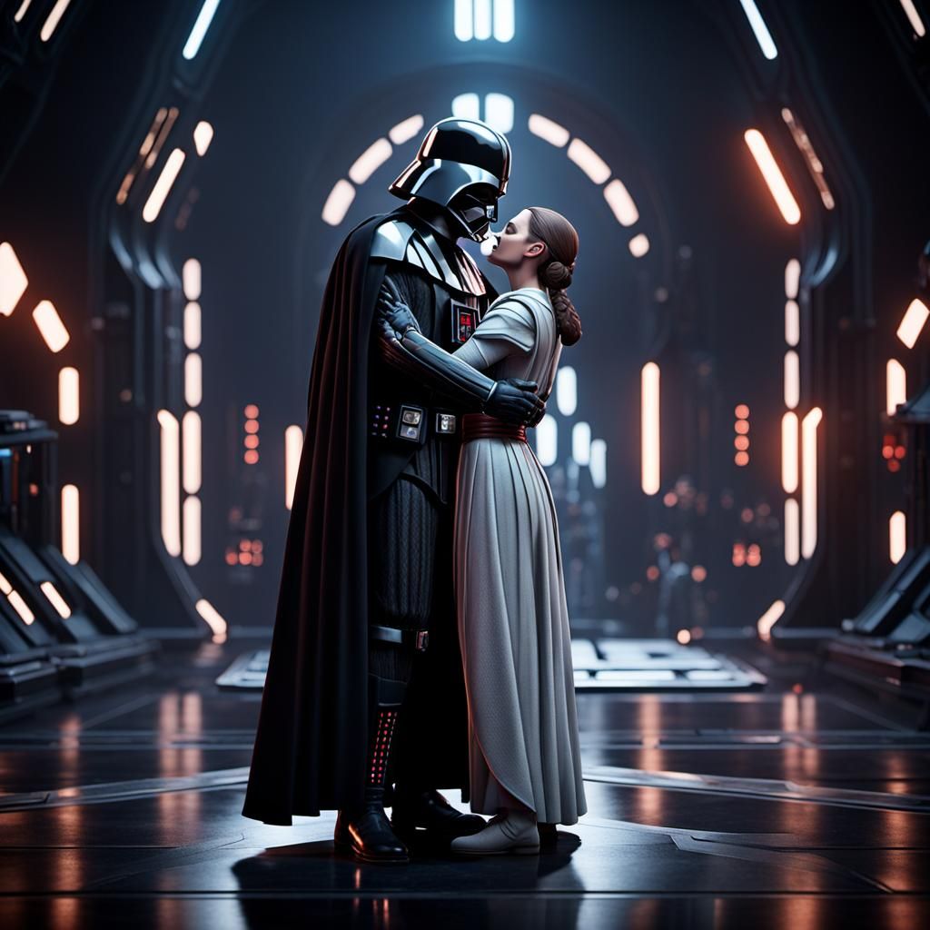 Darth Vader Hugging Padme