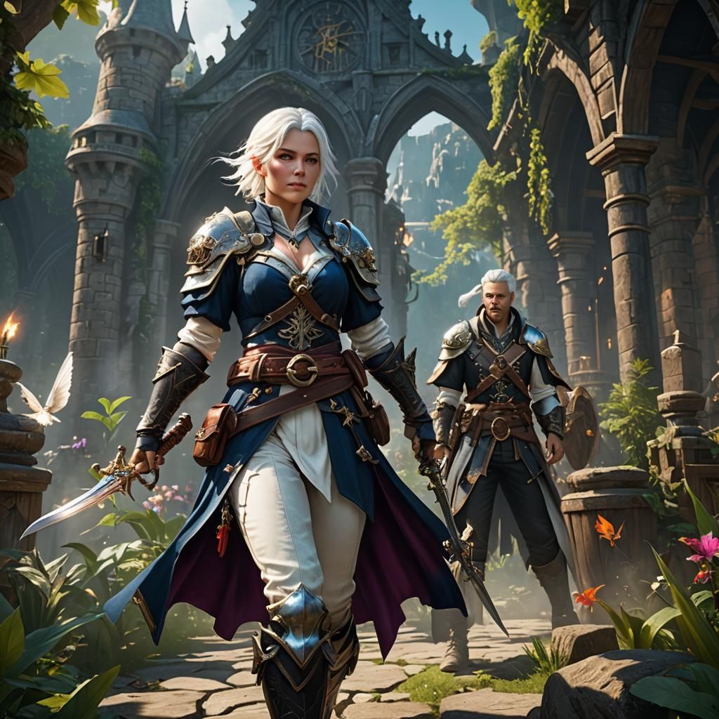 Fairy Realm: Female Cleric Fighter Pirate