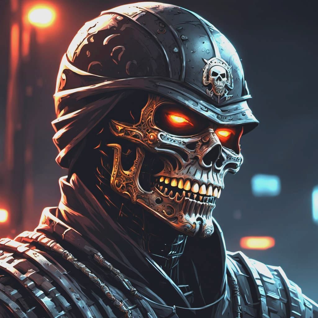 Skull grillz Ninja XL fighting