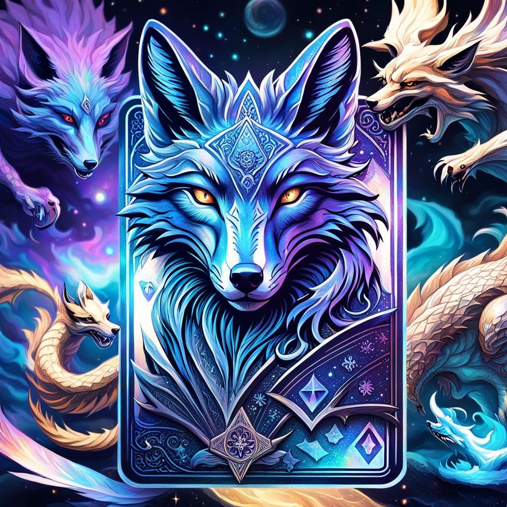 Shadow, Fox, and Dragon Card Game: Visionary Art