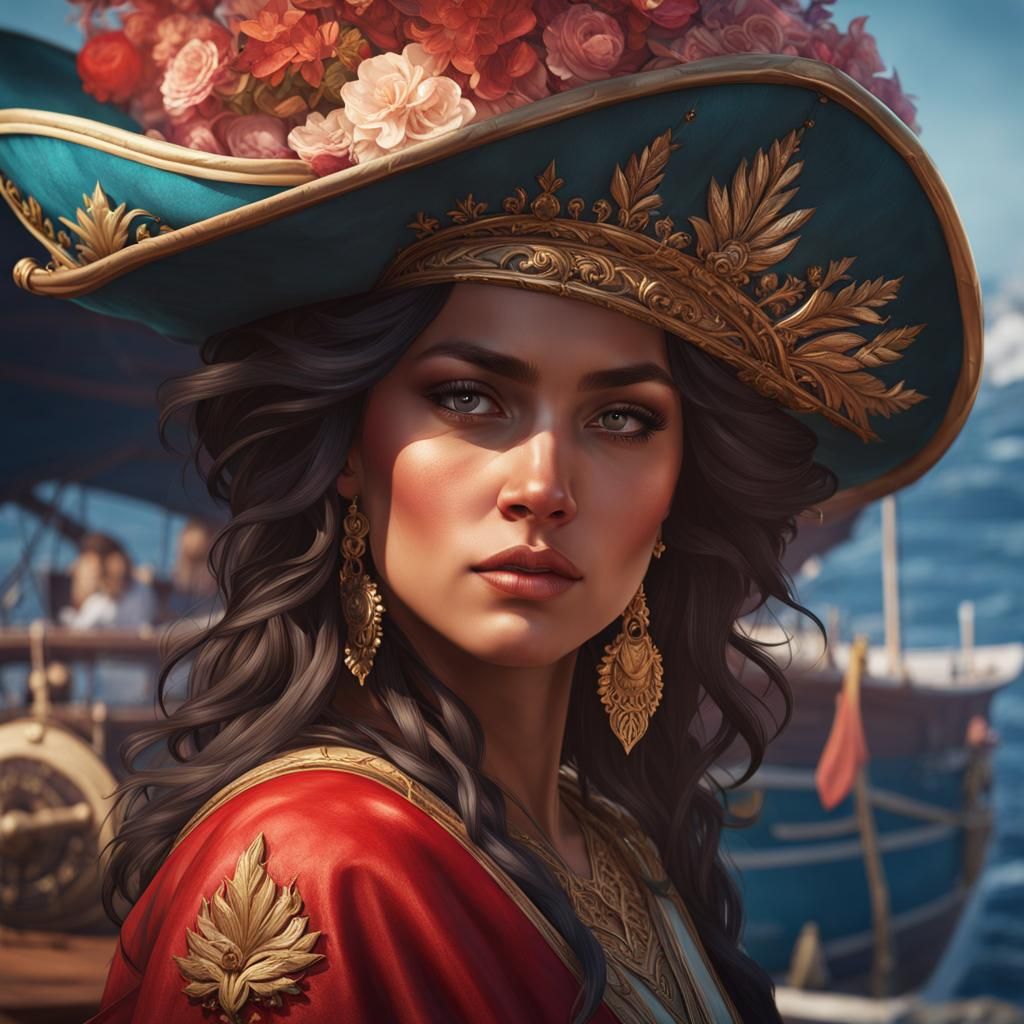 Boat at Eurovision: Hyperdetailed Digital Portrait