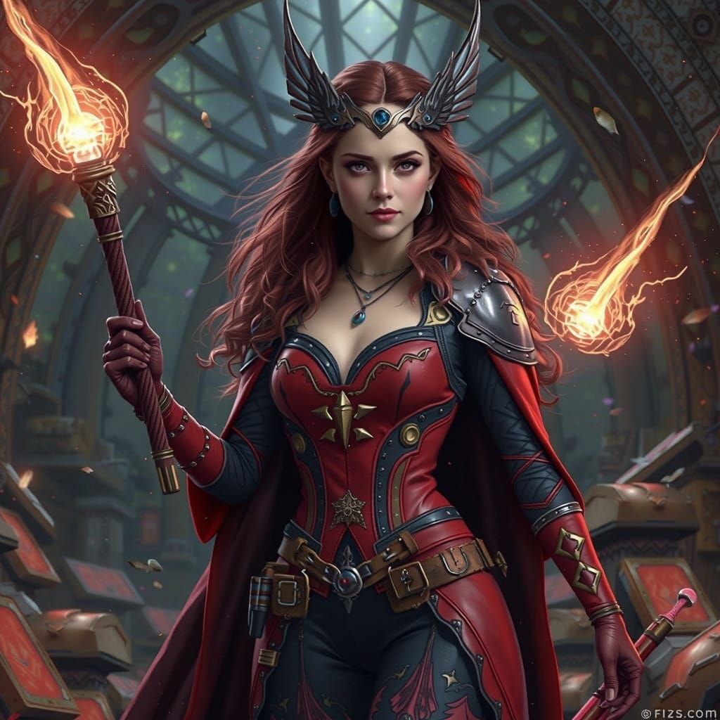 Beautiful scarlet witch