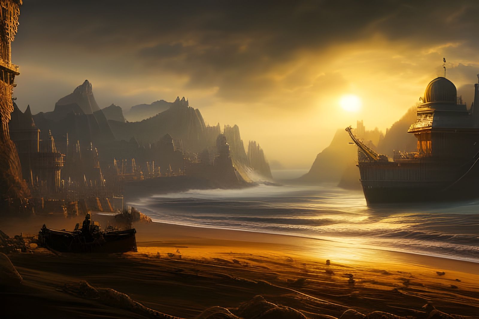 Nostradamus: Detailed Matte Painting in Deep Color