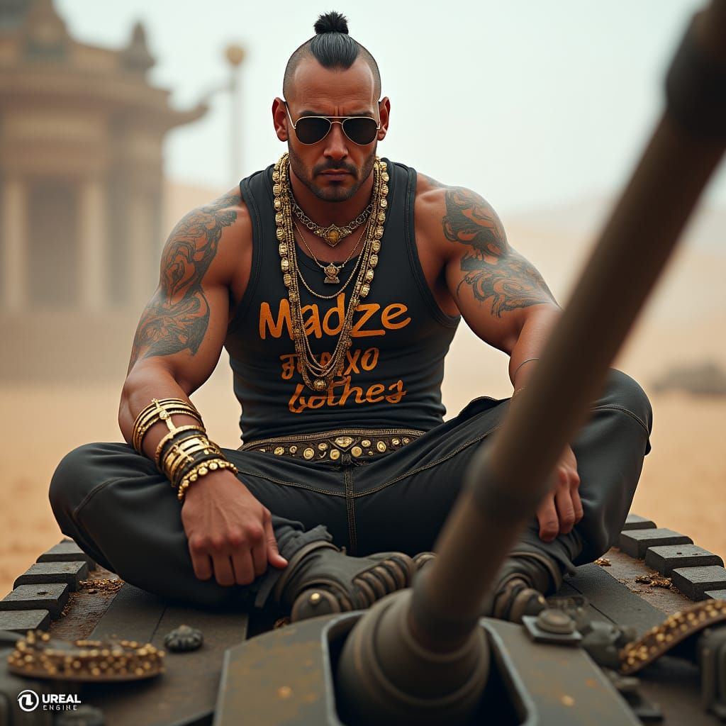 Mr. T as Tank Commander in War Zone