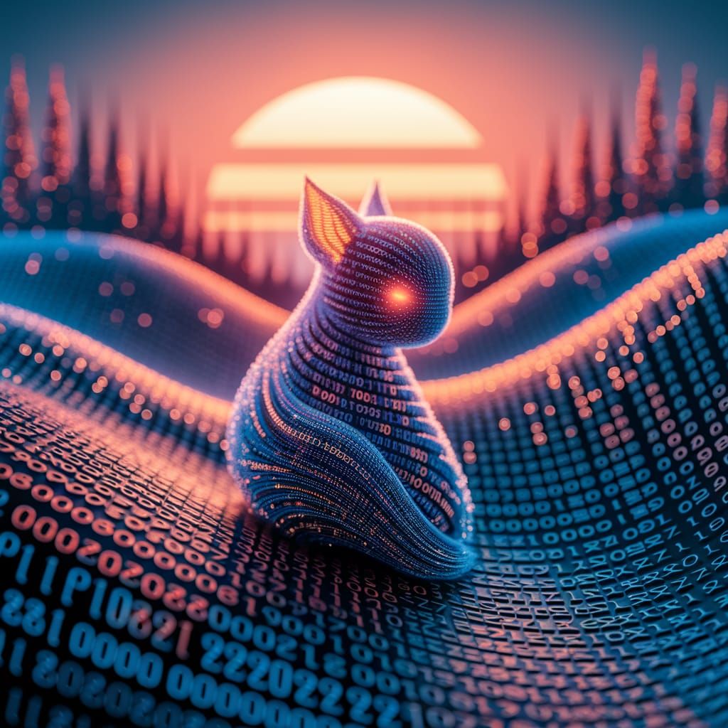 Serene Landscape Sculpted From Code