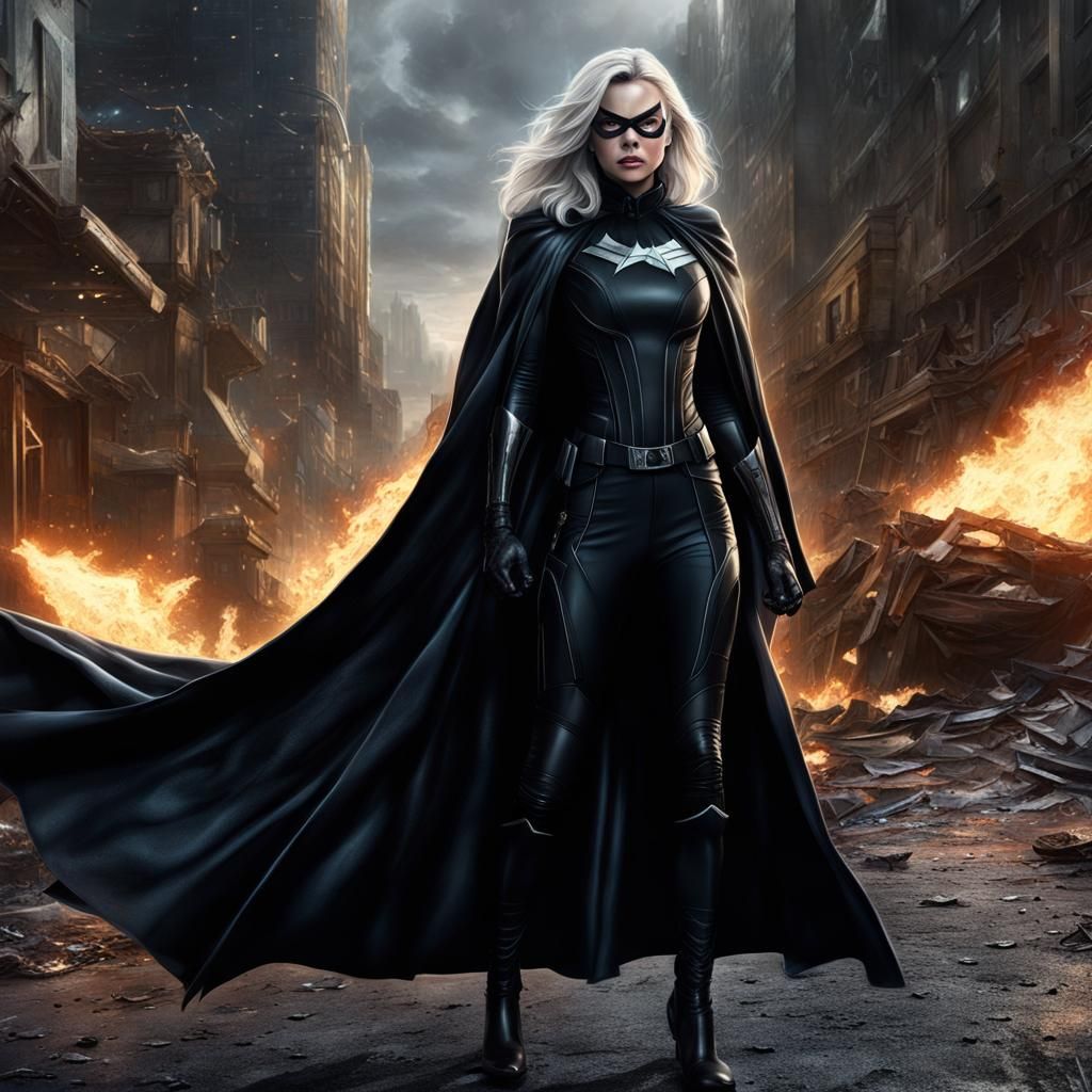 Black Cat Cape in Combat: Digital Matte Painting