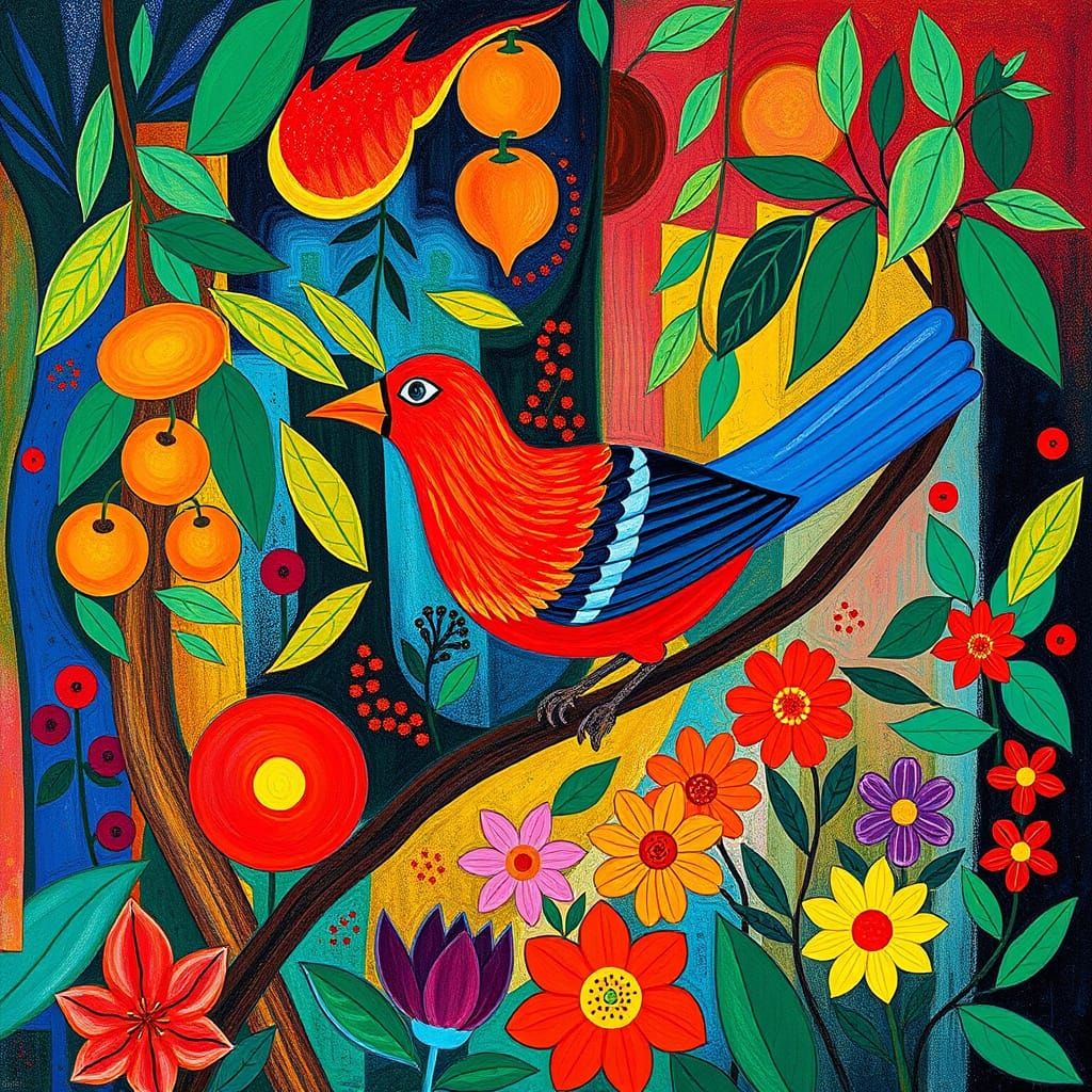 Fauvist Bird