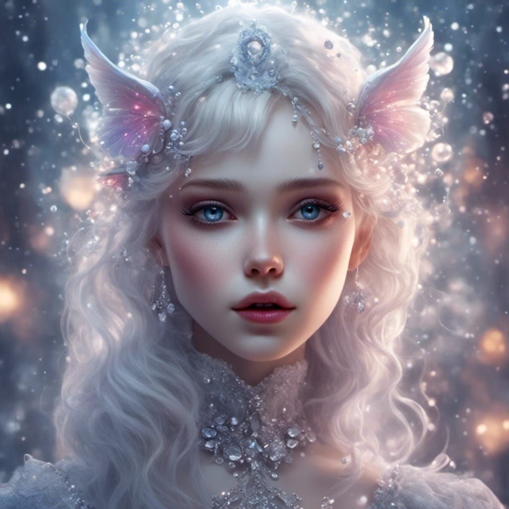 Icy Marionette Digital Art, Intricate Design