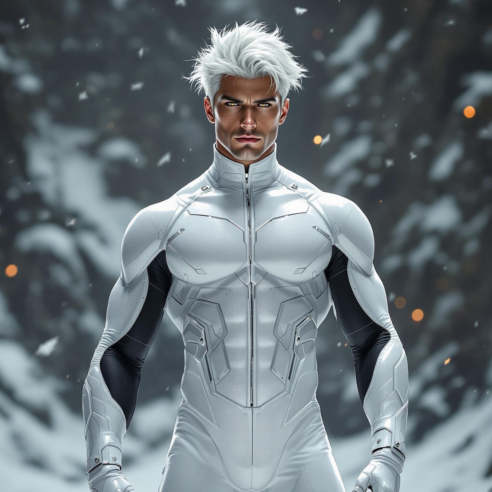Digital Superhero Portrait in a Maximalist Aesthetic