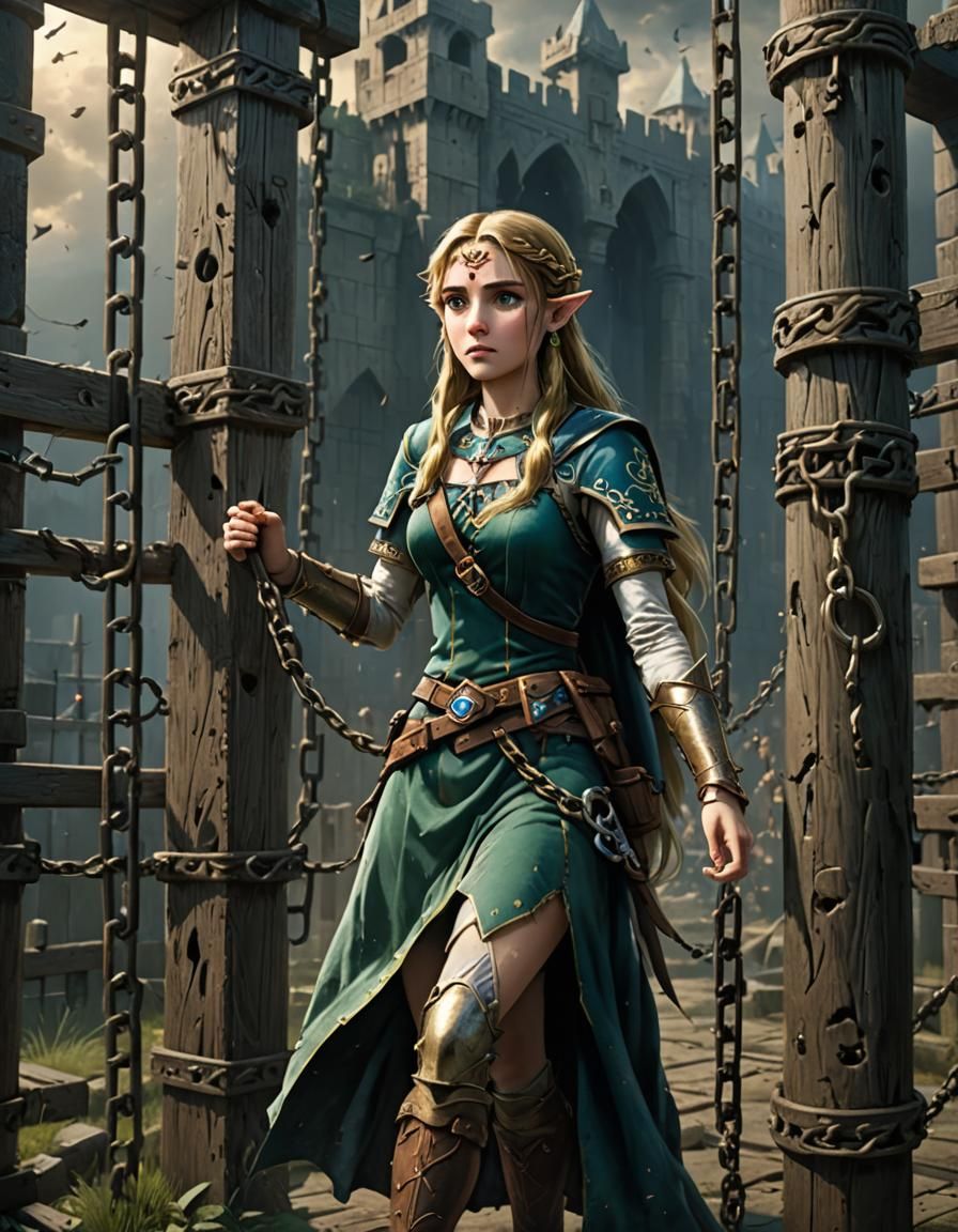 Zelda chained