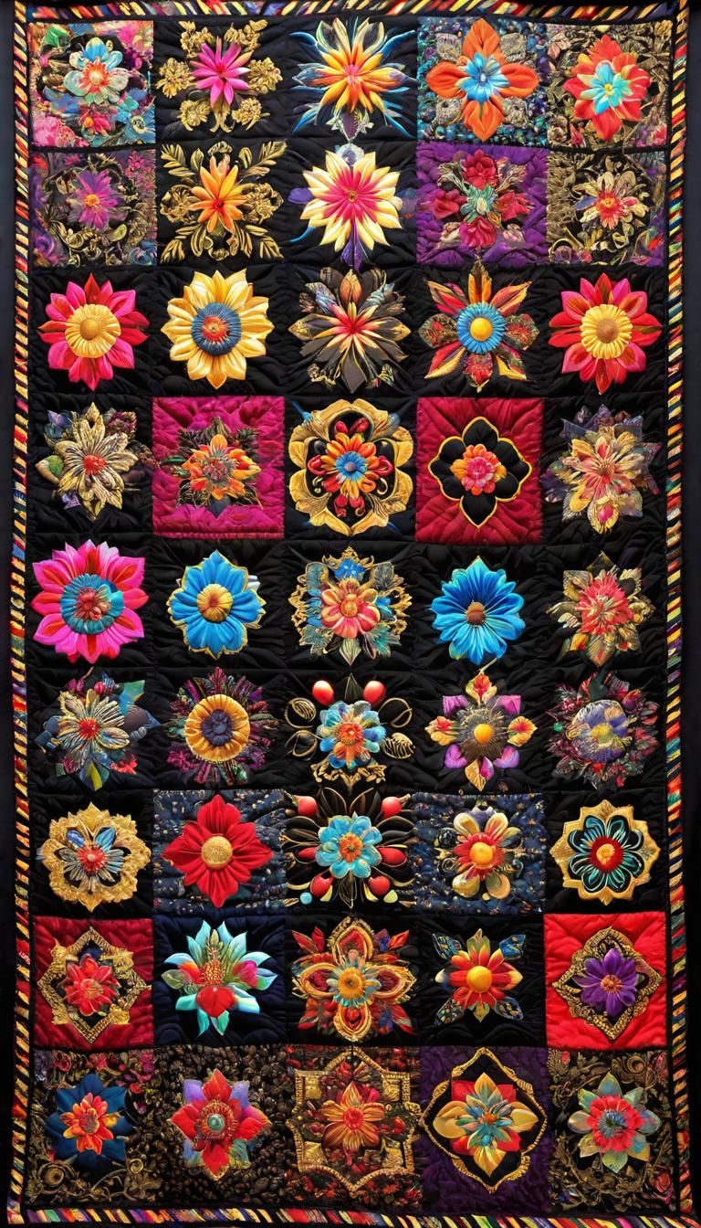 Maximalist Patchwork Quilt 🪡🧵