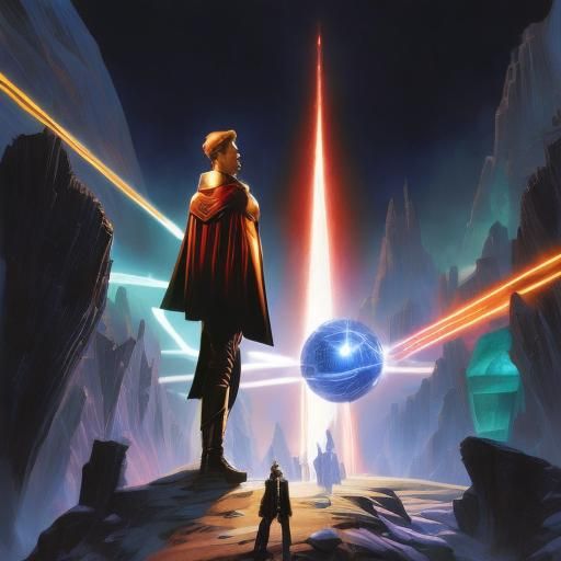 Retro Sci-Fi Book Cover: Space Conman's Journey