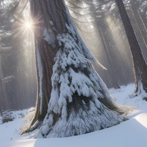 Magical Forest: Spring Flowers and Winter Snow