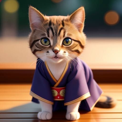13 Days of Halloween Countdown - Caturday Costumes (hanbok variant)