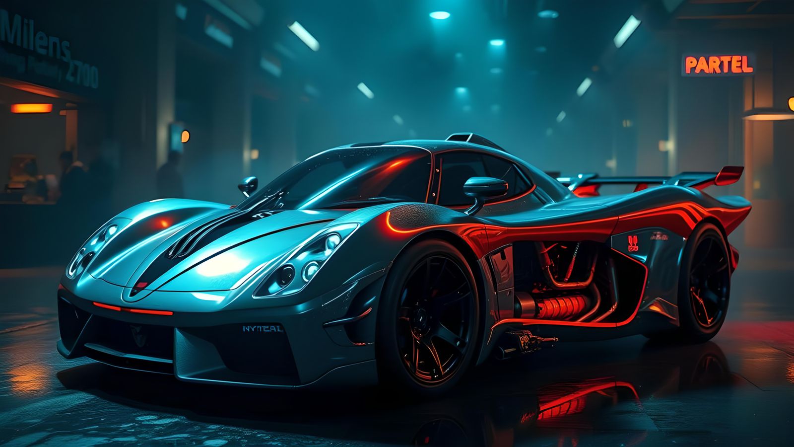 Xenomorph Supercar in Biomechanical Style