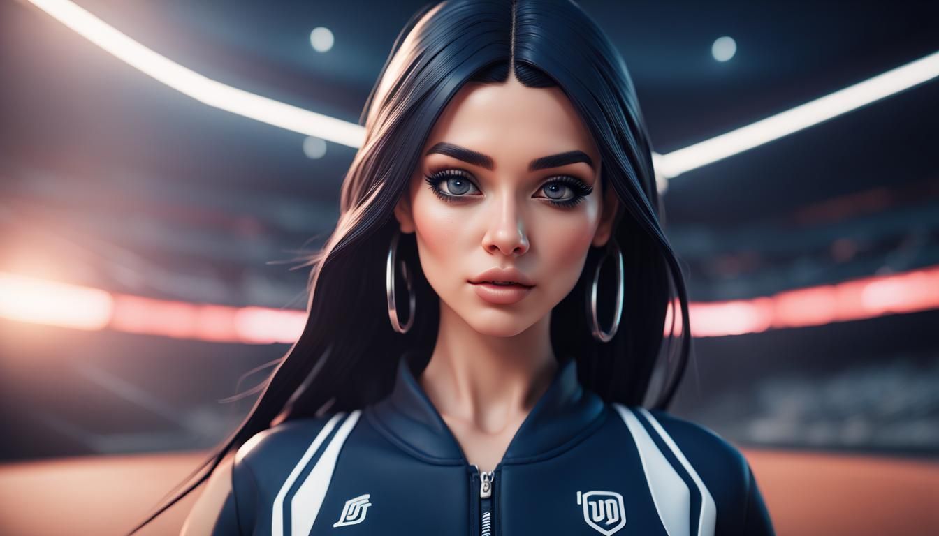Instagram Influencer Poses in 3D Game Cinematic Style