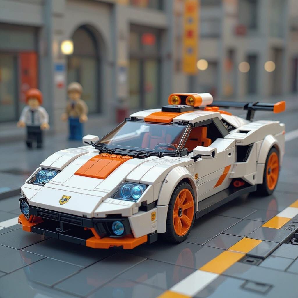 Futuristic Lego Bricks in a Visionary Style