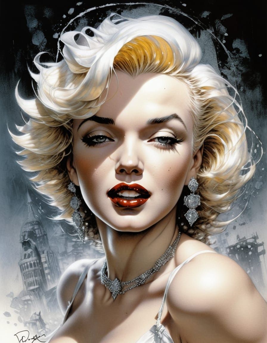 Marilyn Monroe: Digital Art Portrait