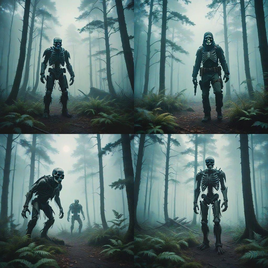 Mysterious Forest Landscape in Cinematic Style