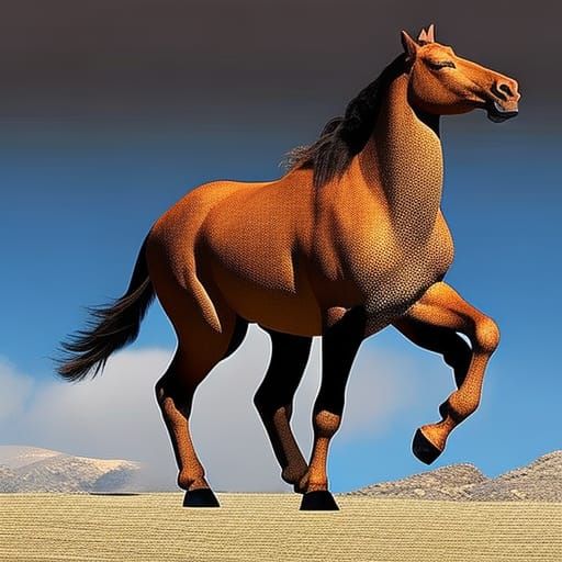 Hyperrealistic Centaur: Majestic Half-Human, Half-Horse Crea...